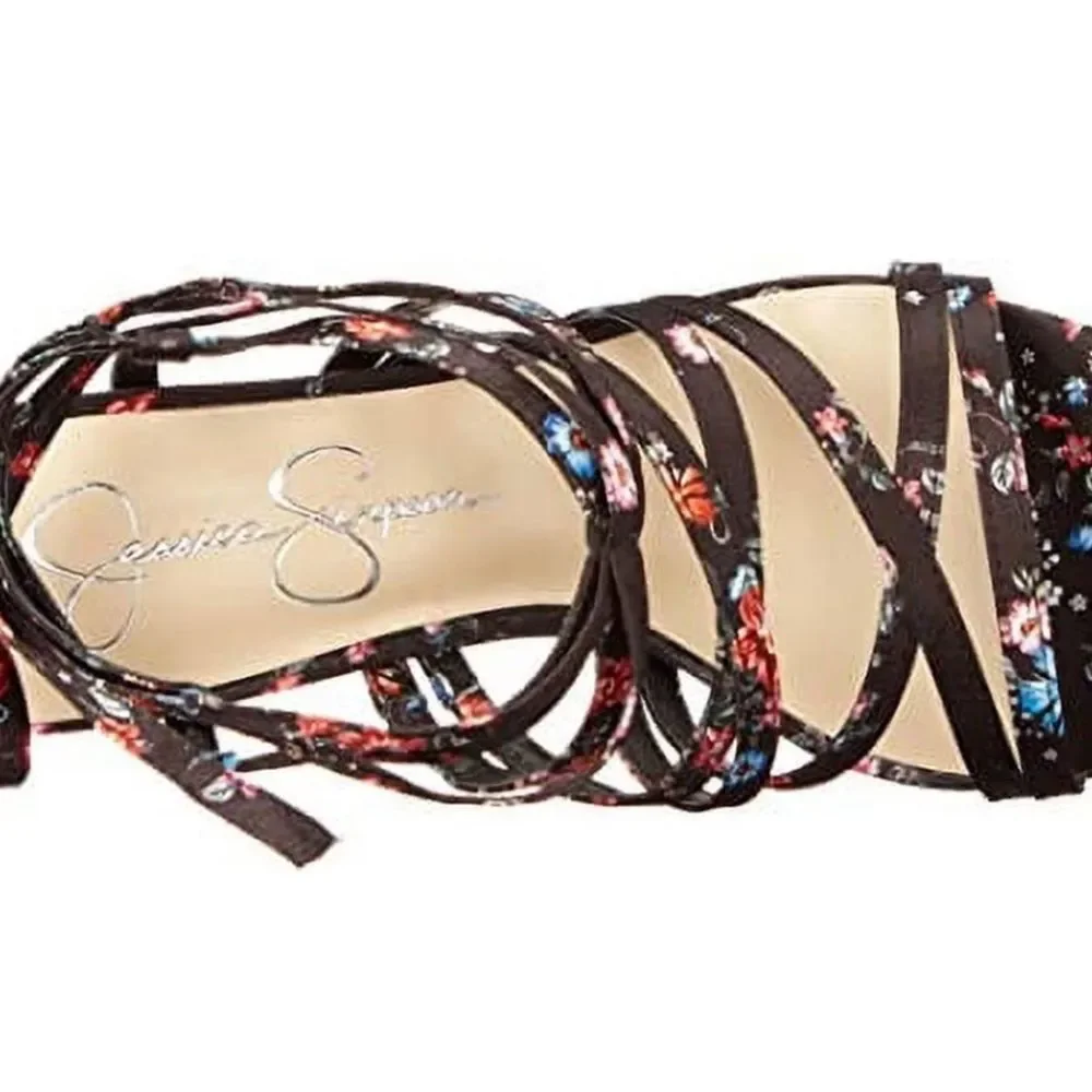 Jessica Simpson Jexilla Women's Strappy Ankle Wrap Stiletto Sandals Size 7 1/2 - Picture 4 of 8